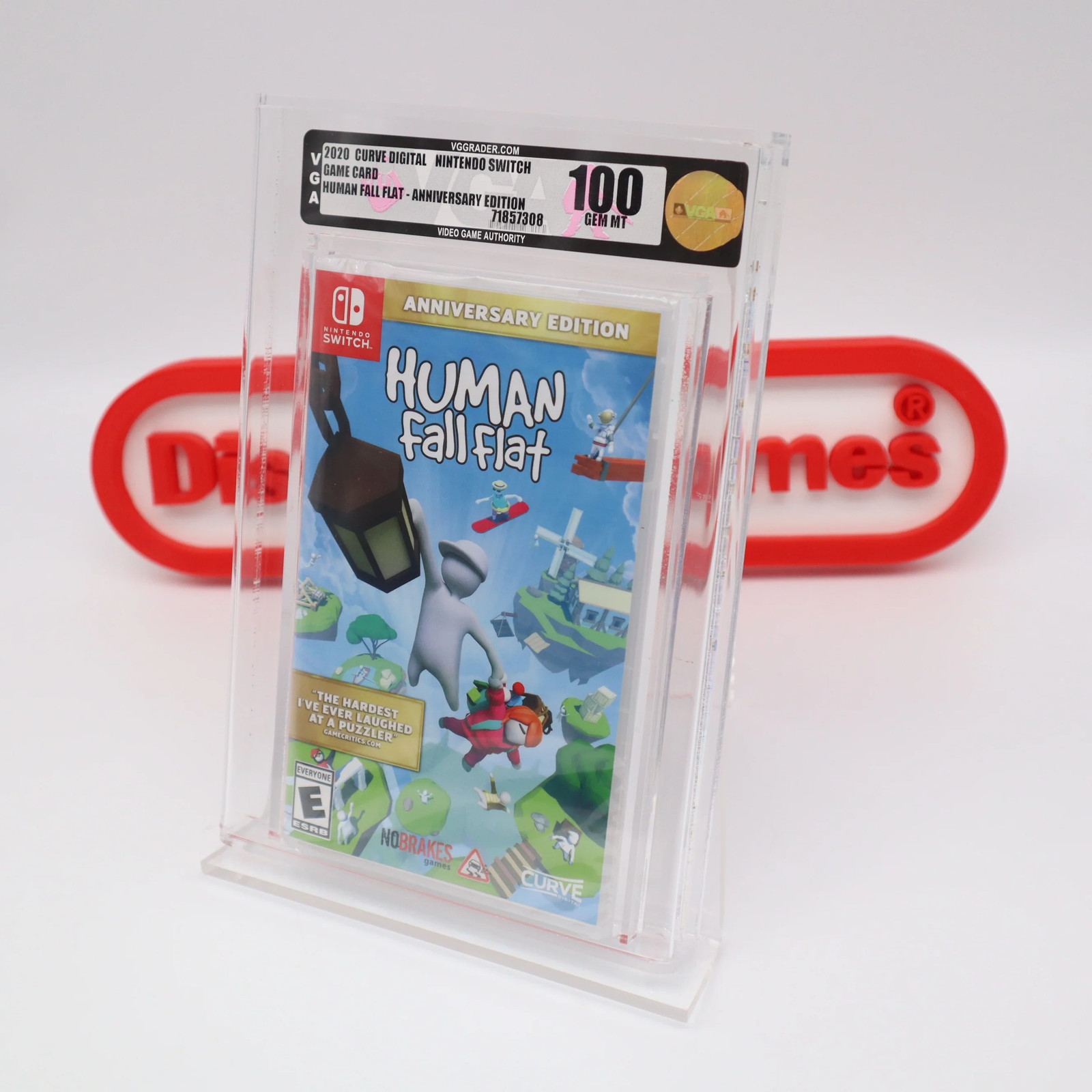 Nintendo Switch HUMAN FALL FLAT – PERFECT GRADED VGA 100 GEM MINT! NEW & Sealed!
