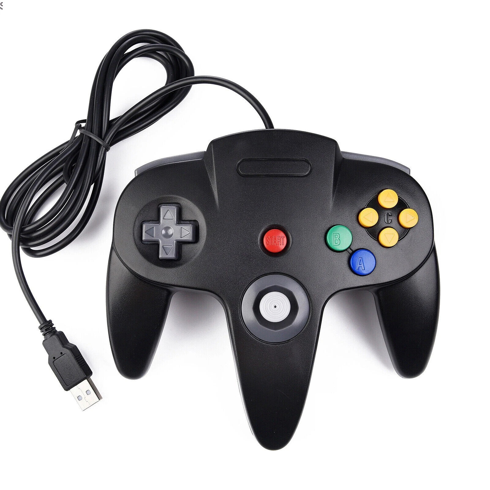 USB N64 Controller remote Gamepad for PC Mac Linux Raspberry Pi Windows