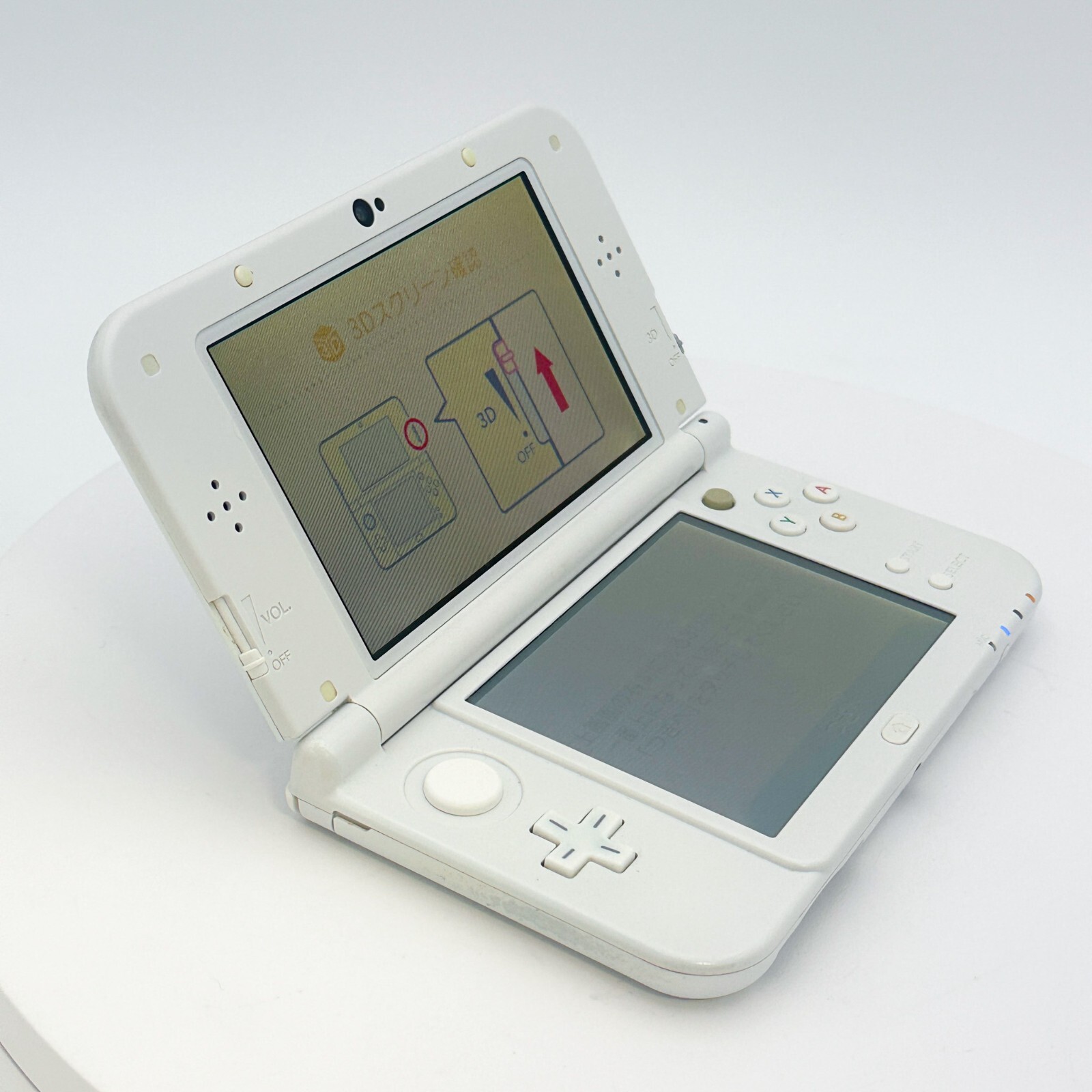 New Nintendo 3DS XL LL Pearl White Console Japanese ver Good Condition Working