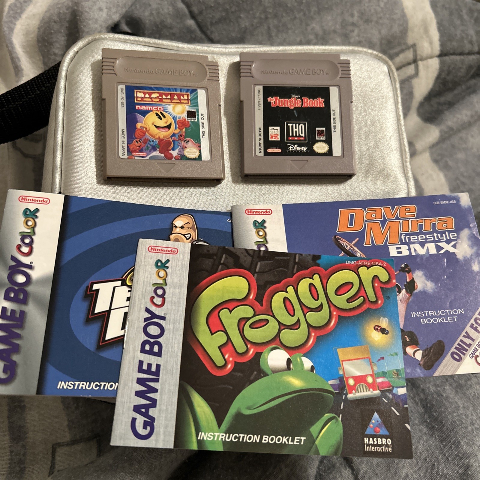Vintage Mad Catz Carrying Case for Nintendo Gameboy Color~+!2 Games 3 Manuals