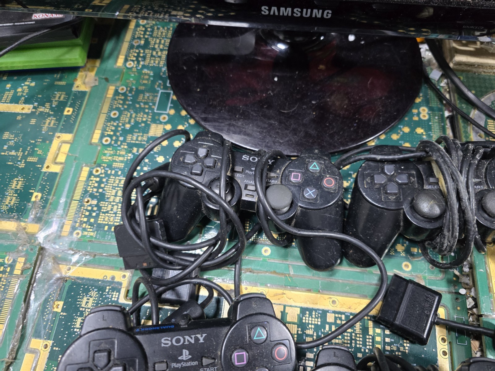 Sony PS2 Original DEFECTIVE DONOR EXACT LOT #3-Controller-CRUDE-DIRT-RUST-PARTS