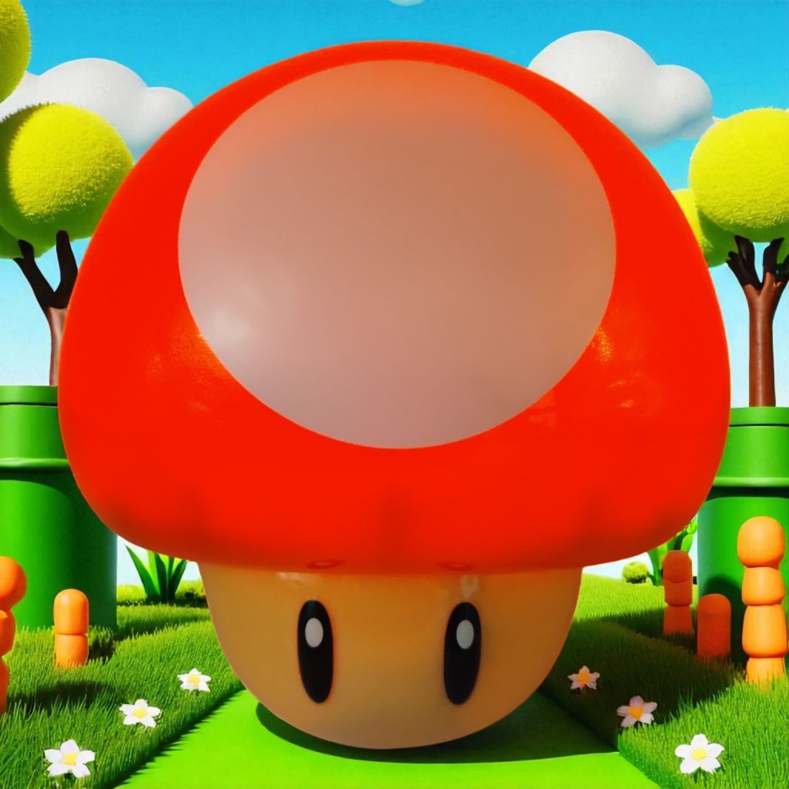 Super Mario Mushroom Light Official Nintendo Lights Up Red And Makes Sound