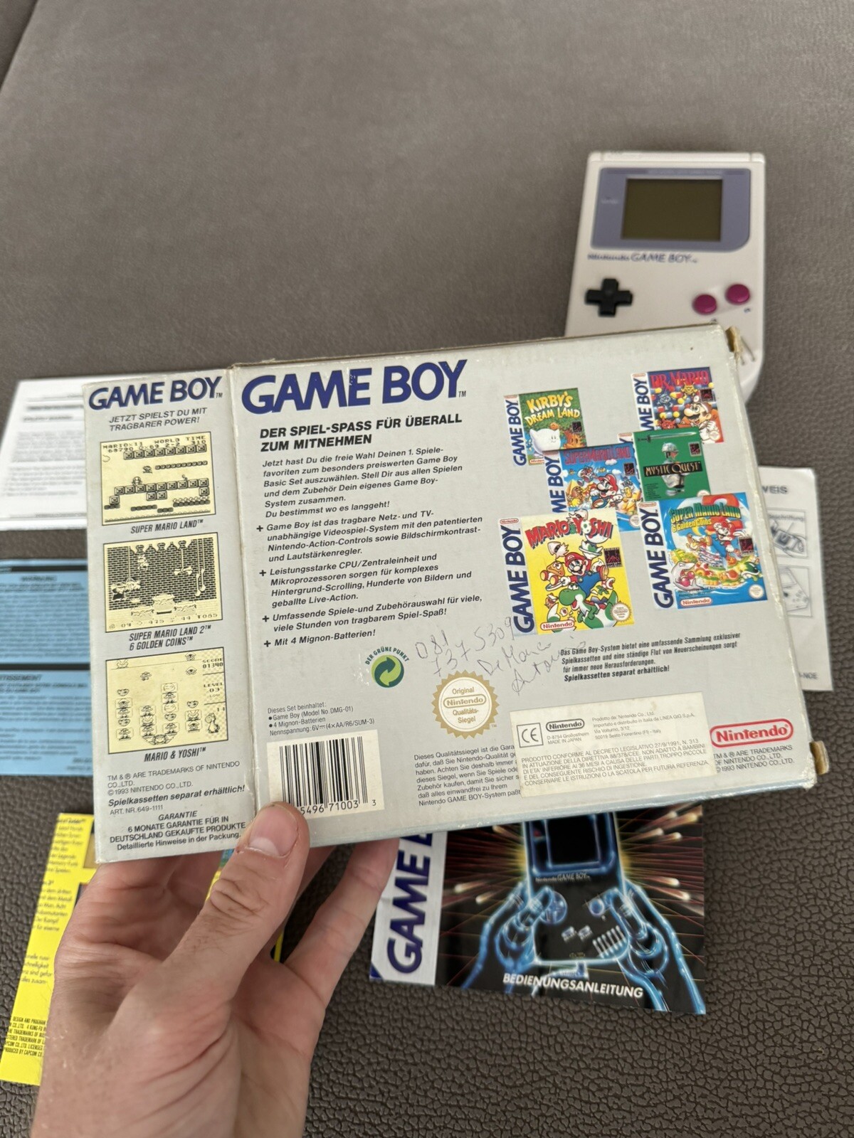 NINTENDO GAME BOY CLASSIC 1989 – 1a EDIZIONE! – GIG ITALIA IMPORT GER – COMPLETO