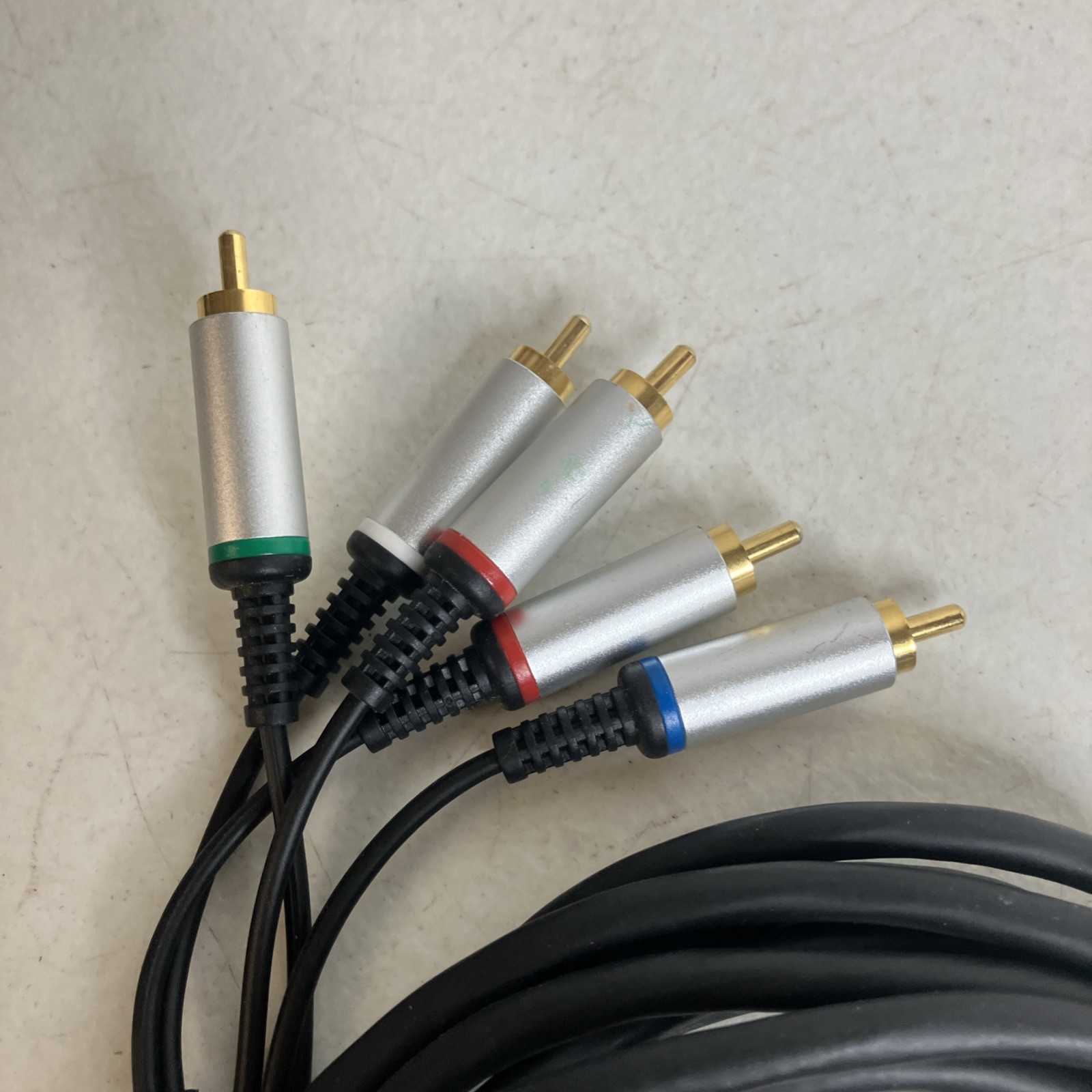 OFFICIAL GENUINE SONY PLAYSTATION PS COMPONENT AV CABLE 5-RCA Gold Tip