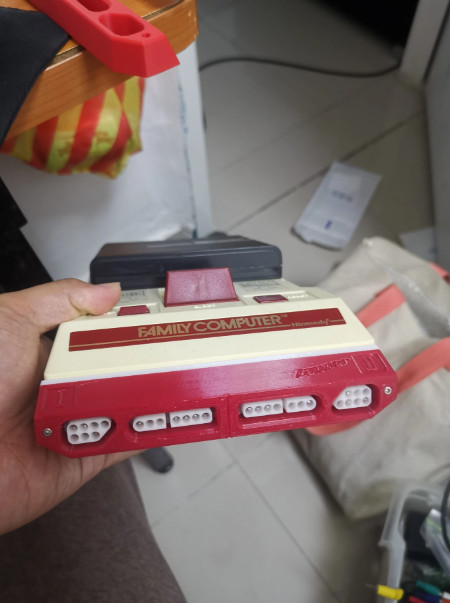 SNES NES controller to Famicom expansion port adapter front-end back-end