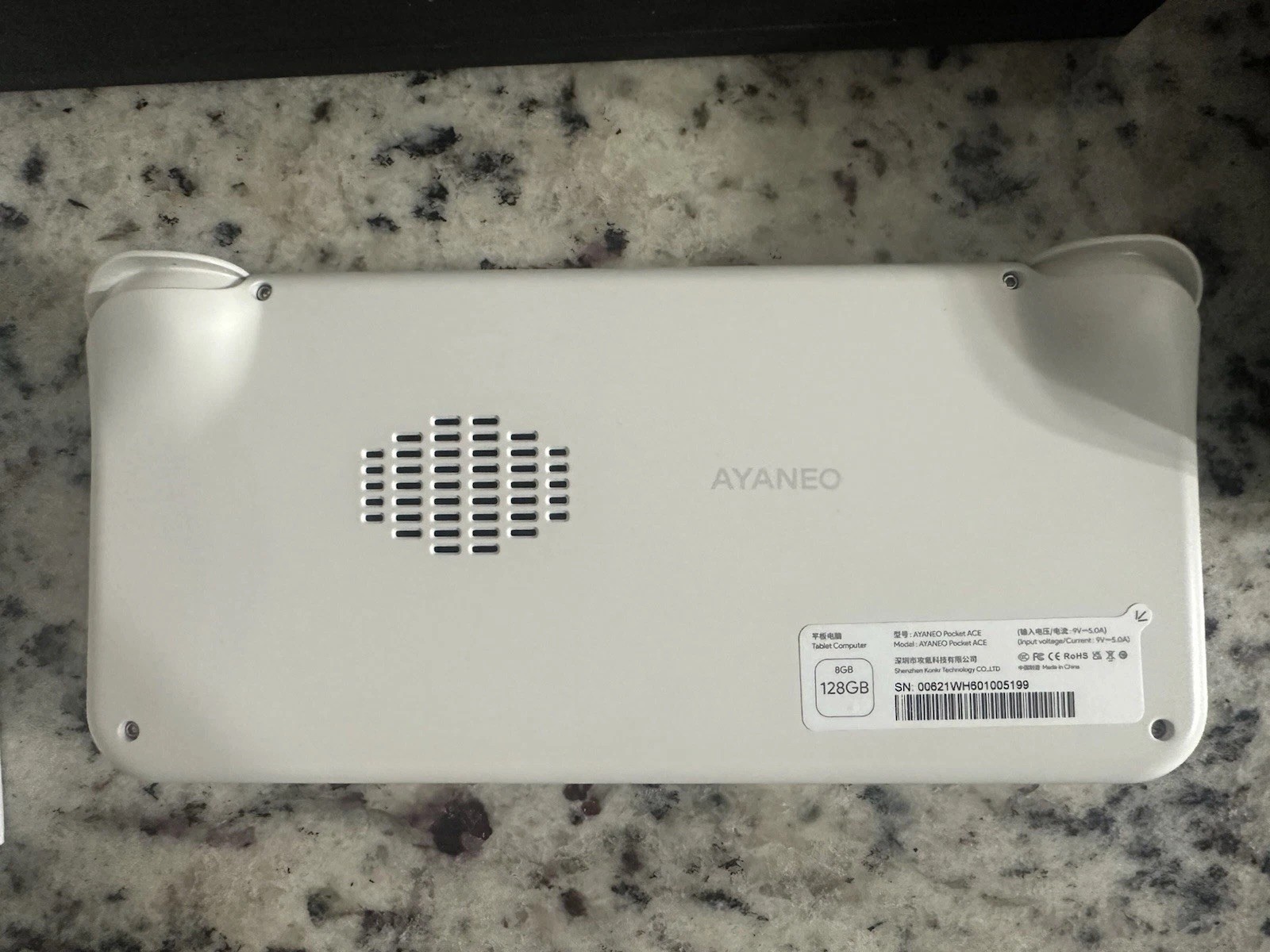 Ayaneo Pocket Ace- White, 8GB RAM/128 GB Storage