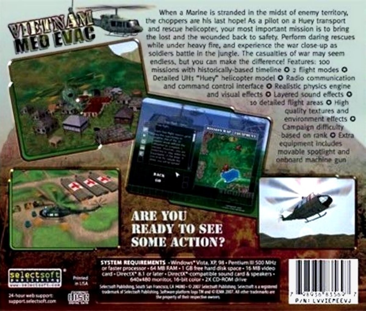 Vietnam Med Evac – Rescue Simulation Game PC Software Sealed New