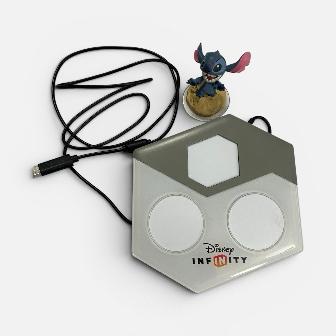 Disney Infinity 2.0 Stitch Figure + Xbox 360 Portal Base w/ Cord Starter Bundle