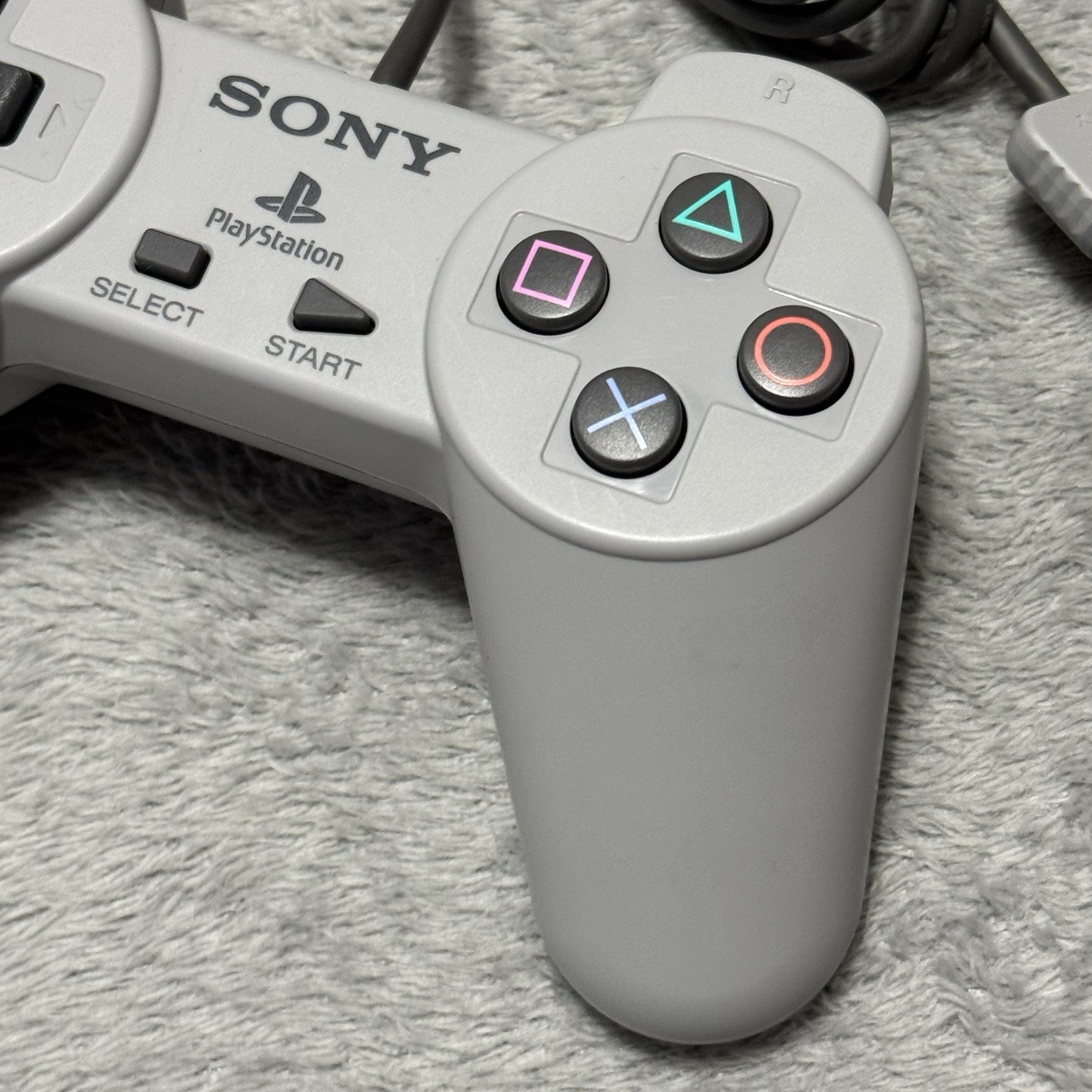 OEM Sony PlayStation Classic Mini USB Wired Controller Gray SCPH-1000R Tested