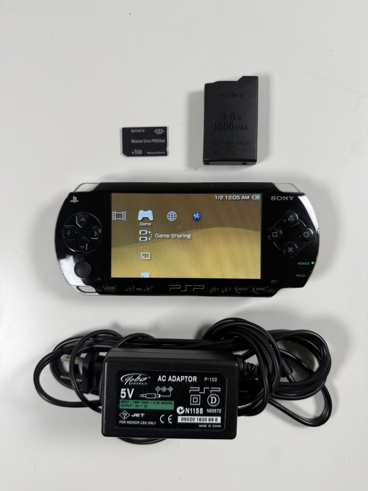 Sony PSP 1000 Black Handheld Console System With Lots Of Games And Charger