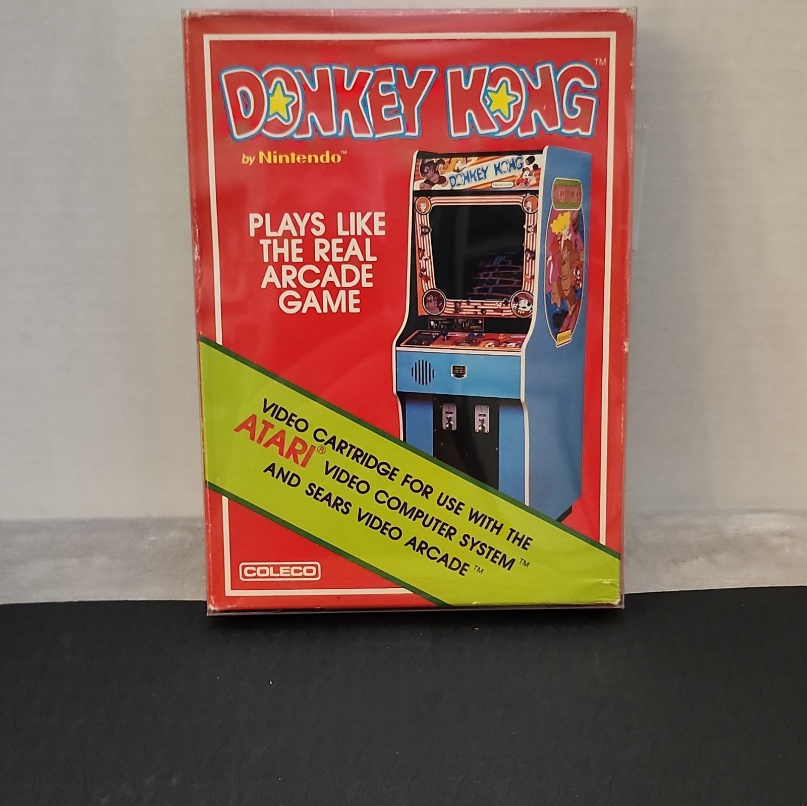 Coleco Donkey Kong Cartridge Case w/ Box for Atari 2600 1982 Never Opened