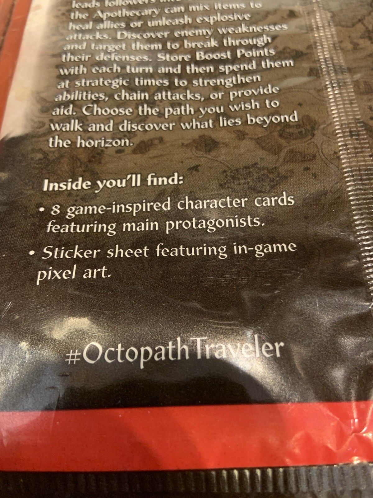 Nintendo Octopath Traveler Character Card Set 8 Cards + Sticker Sheet