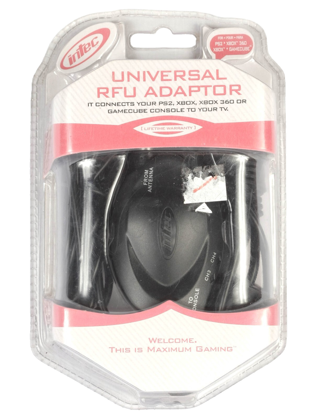 NEW Intec Universal RFU Adapter Connects XBOX, PS2, XBOX 360, & Gamecube to TV