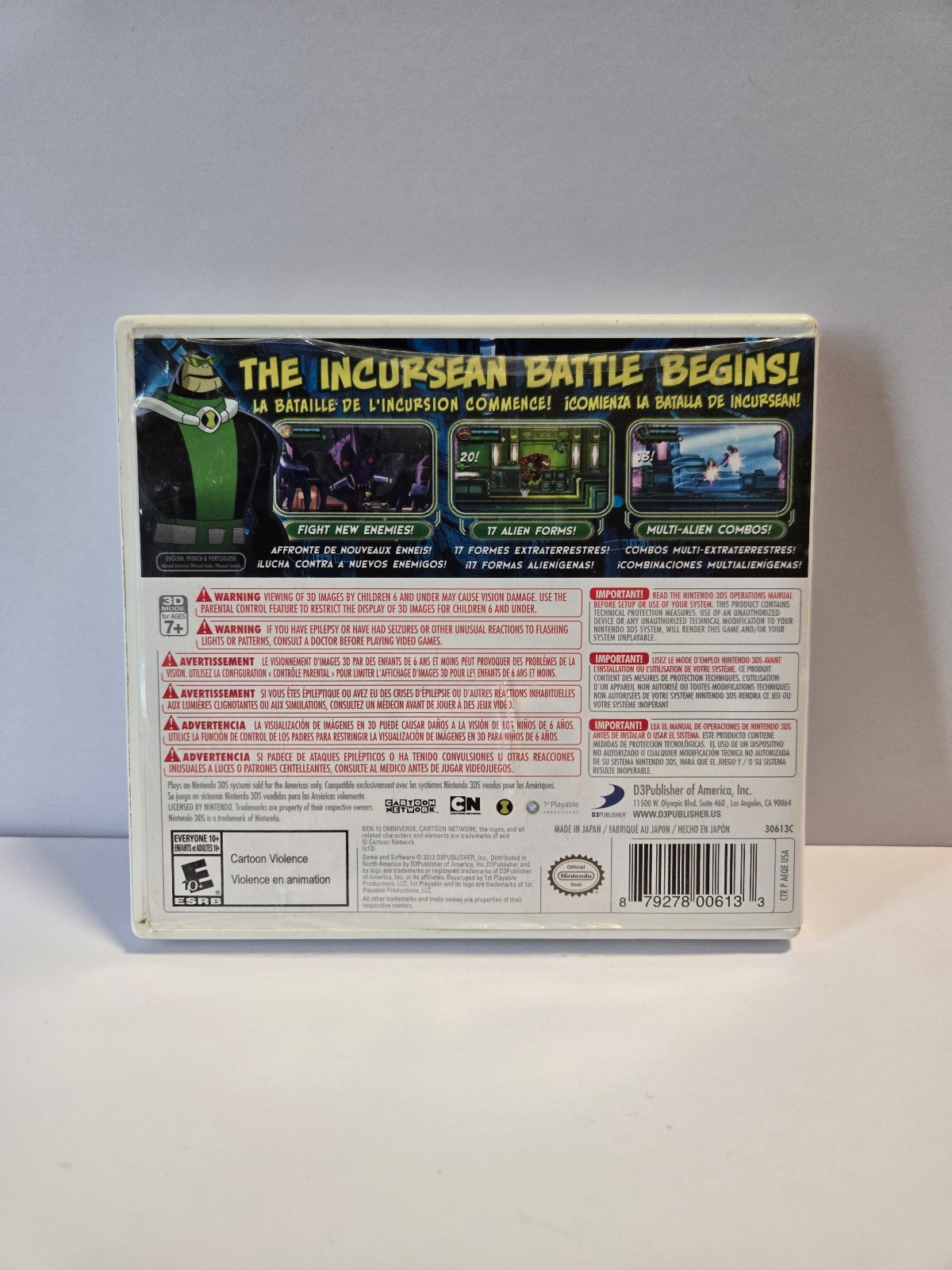 Ben 10 Omniverse 2 (Nintendo 3DS) Original Case Only