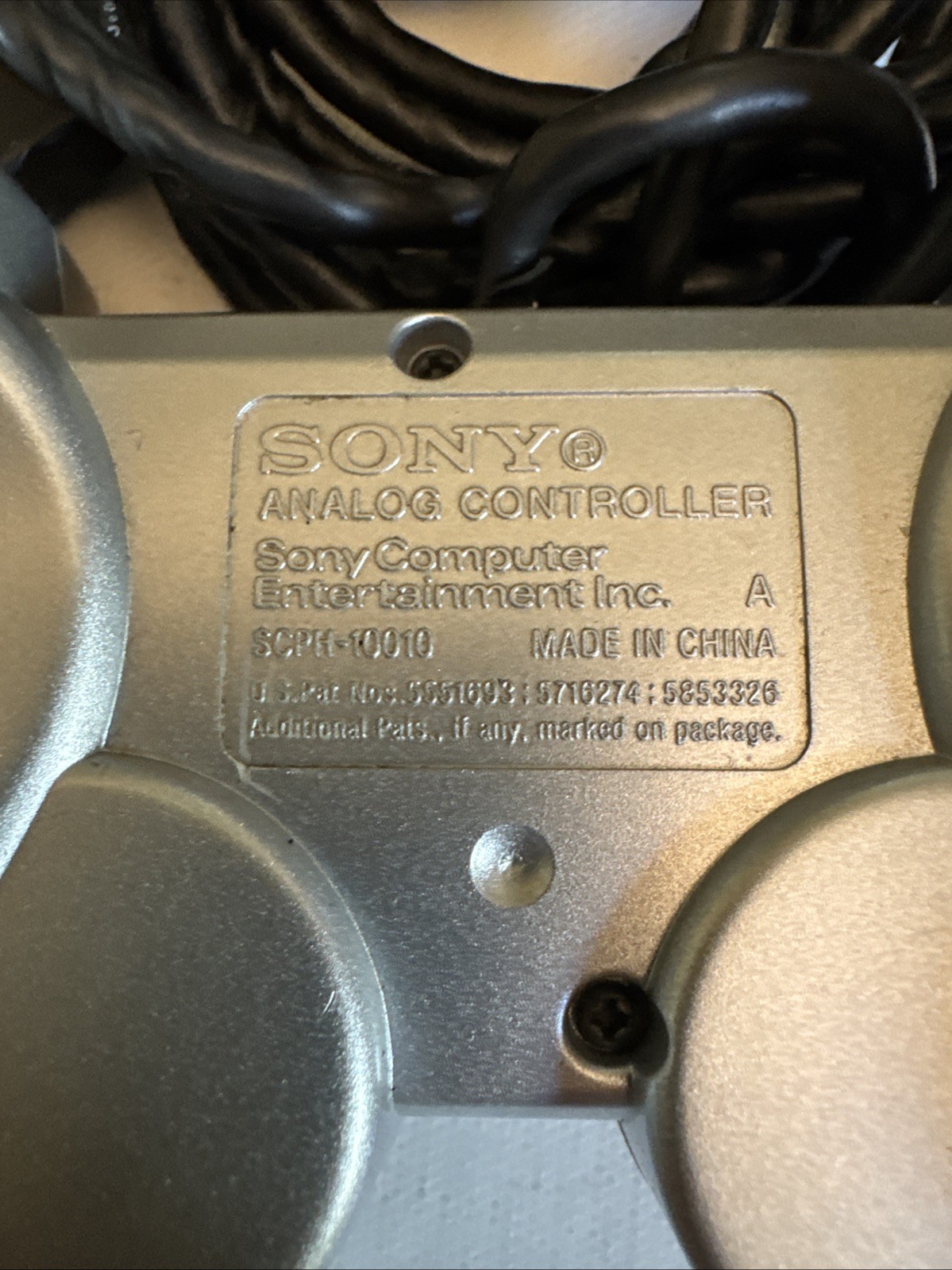 OEM Sony Playstation 2 (PS2) DualShock 2 Silver Controller SCPH-10010 Wired