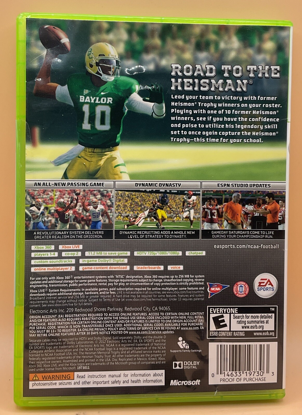 NCAA Football 13 (Microsoft Xbox 360, 2012) Intact Seal