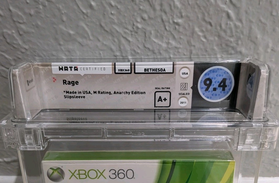 Rage Anarchy Edition Slipsleeve Xbox 360 New Sealed Graded WATA 9.4 A+