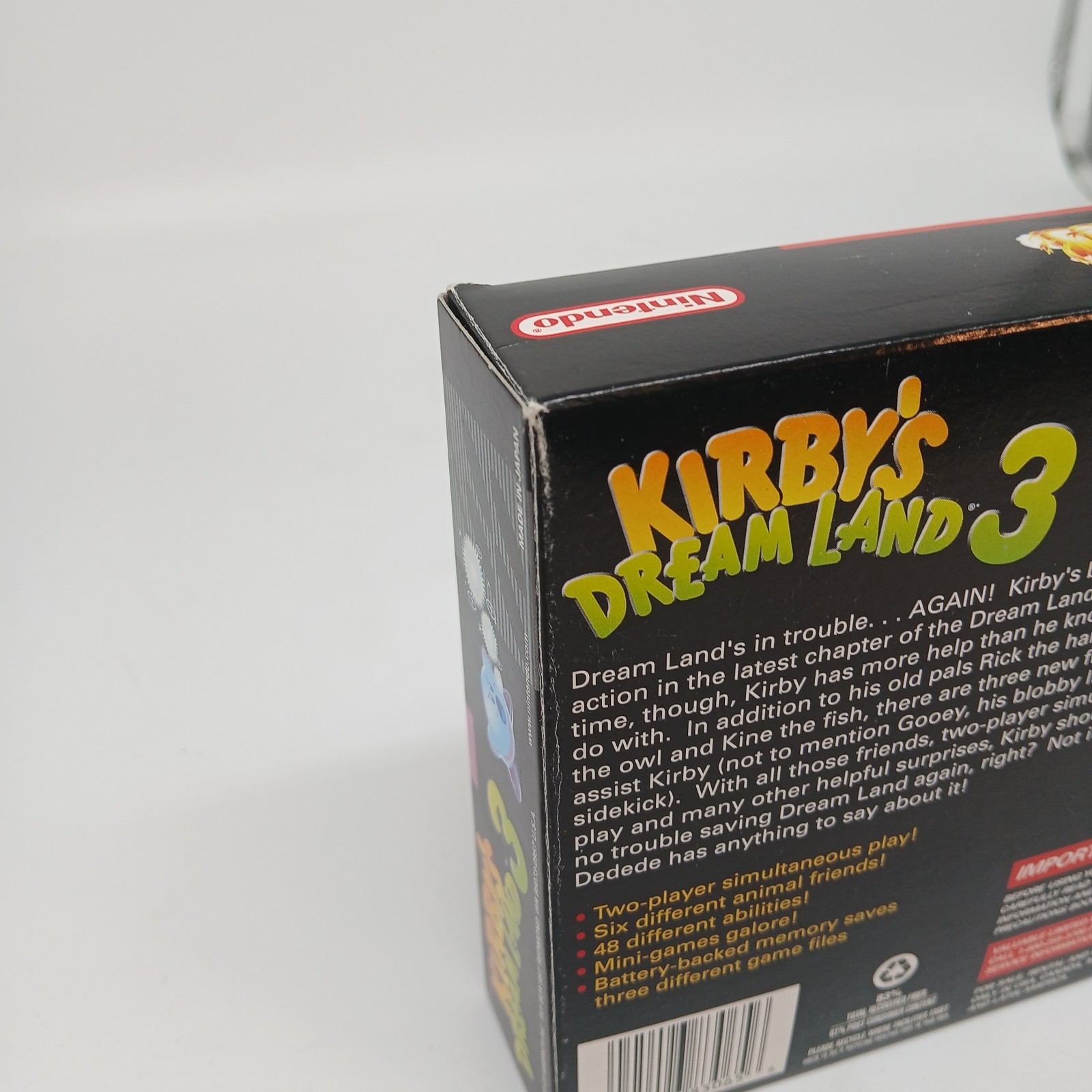 Kirby’s Dream Land 3 Complete In Box Very Good Condition Super Nintendo 1997 CIB