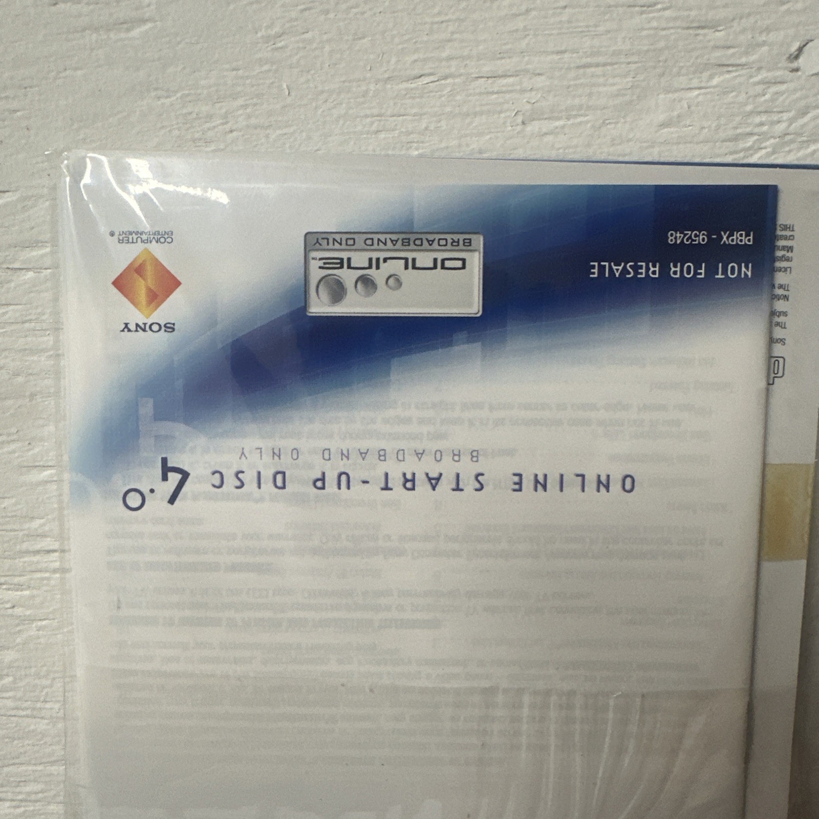 Online Start Up Disc 4.0 for Sony Playstation 2 PS2 *BRAND NEW SEALED*