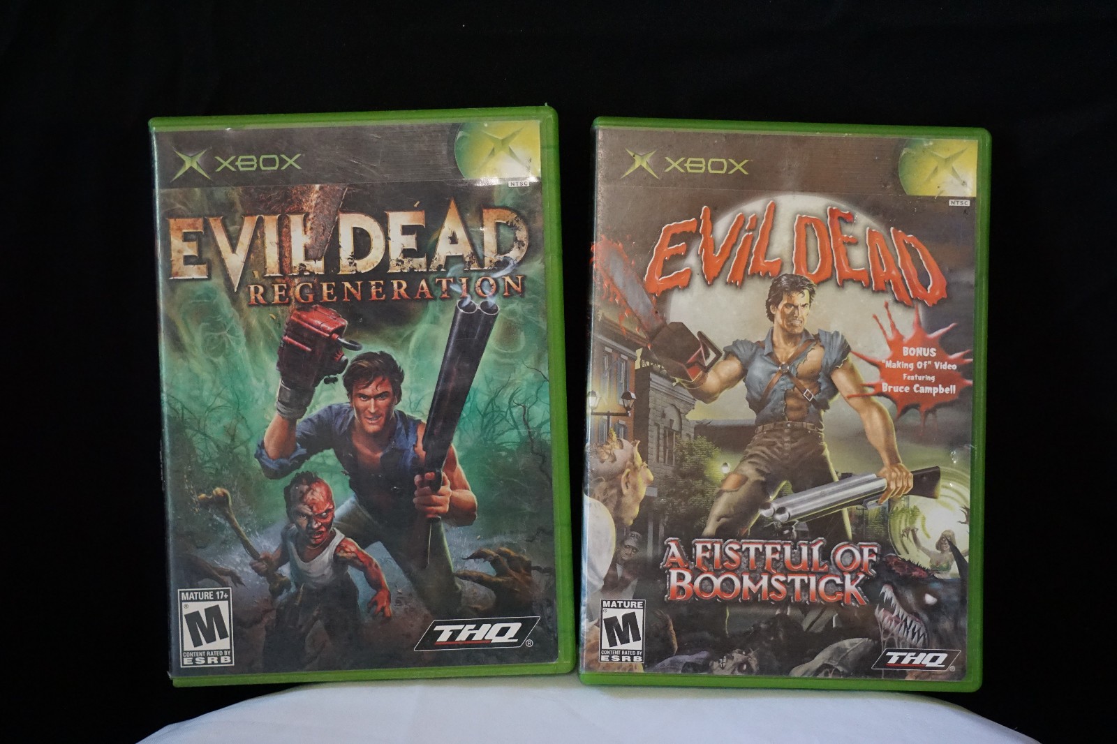 Evil Dead: A Fistful of Boomstick & Regeneration BUNDLE (Xbox) CIB Tested