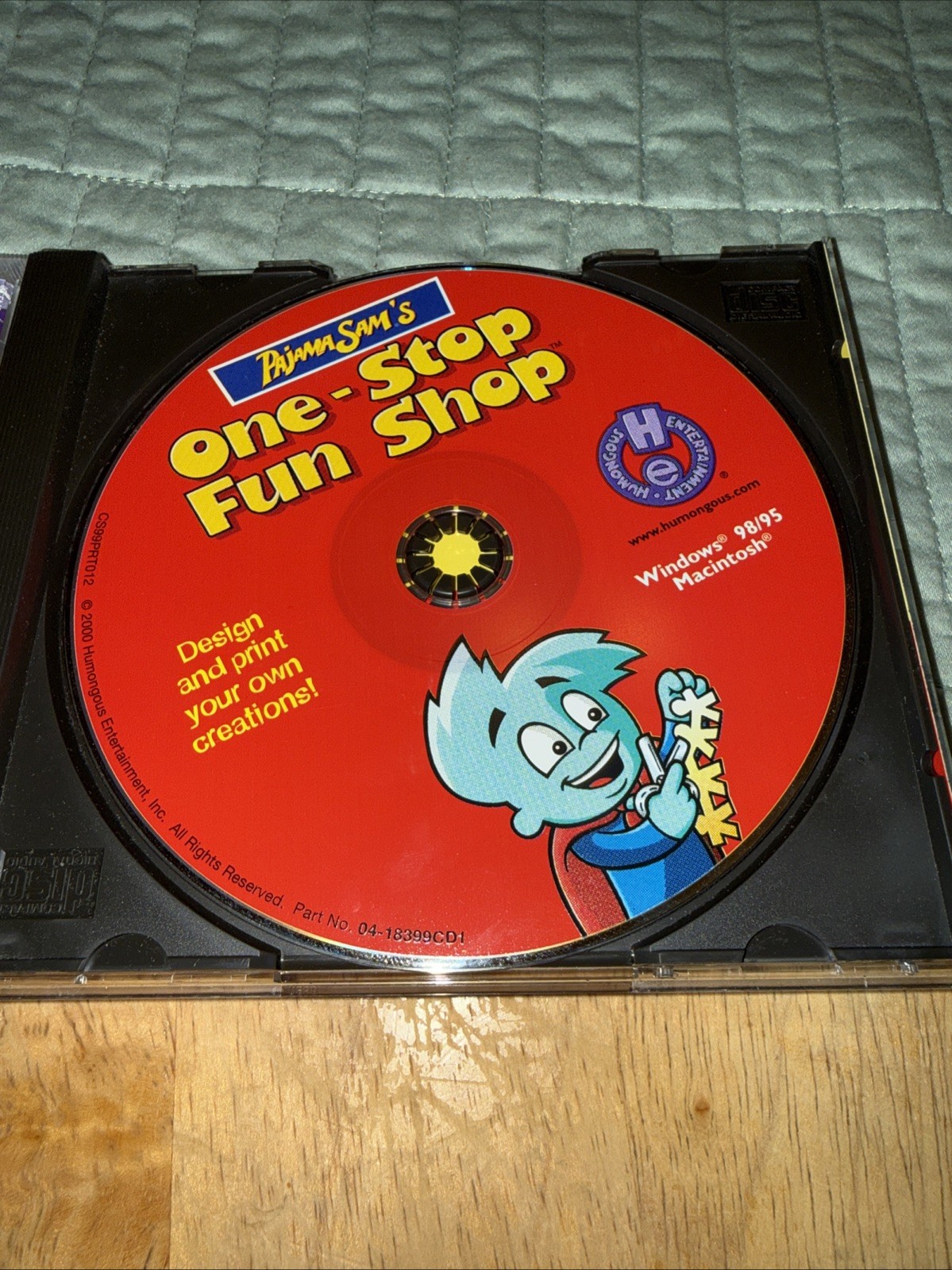 Video Game PC Pajama Sam’s One-Stop Fun Shop Win/Mac CD-ROM