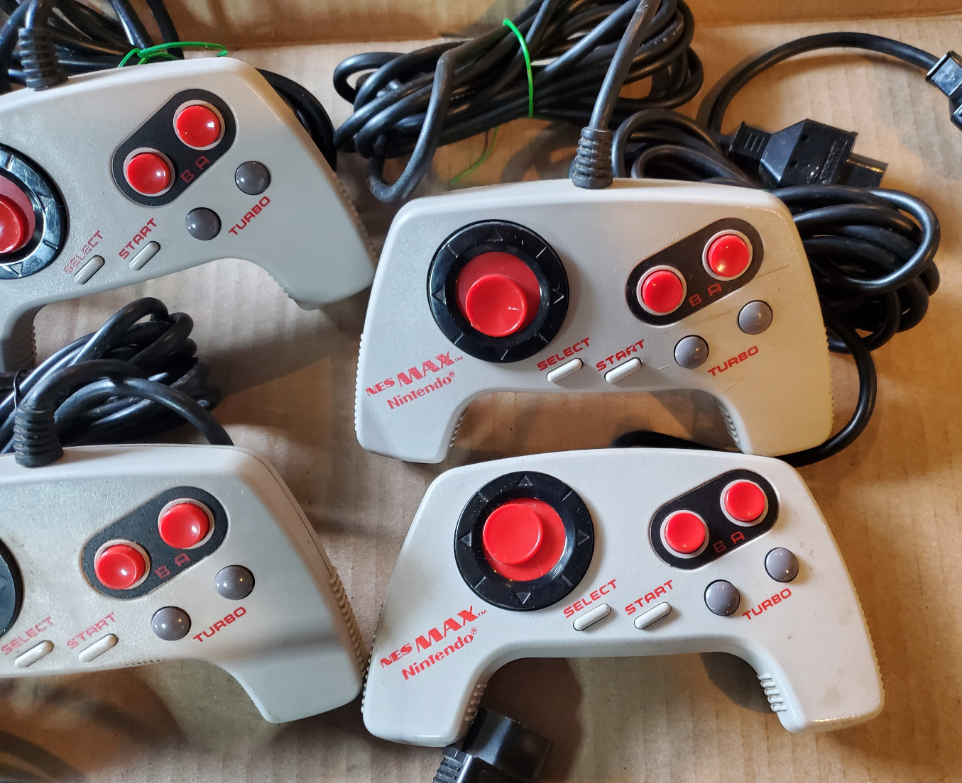 Lot of 9 Nintendo NES-027 NES MAX Controllers Tested