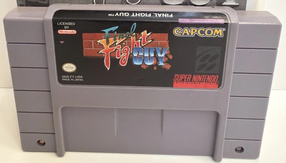 Final Fight Guy Super Nintendo Game SNES Authentic +Collector Case