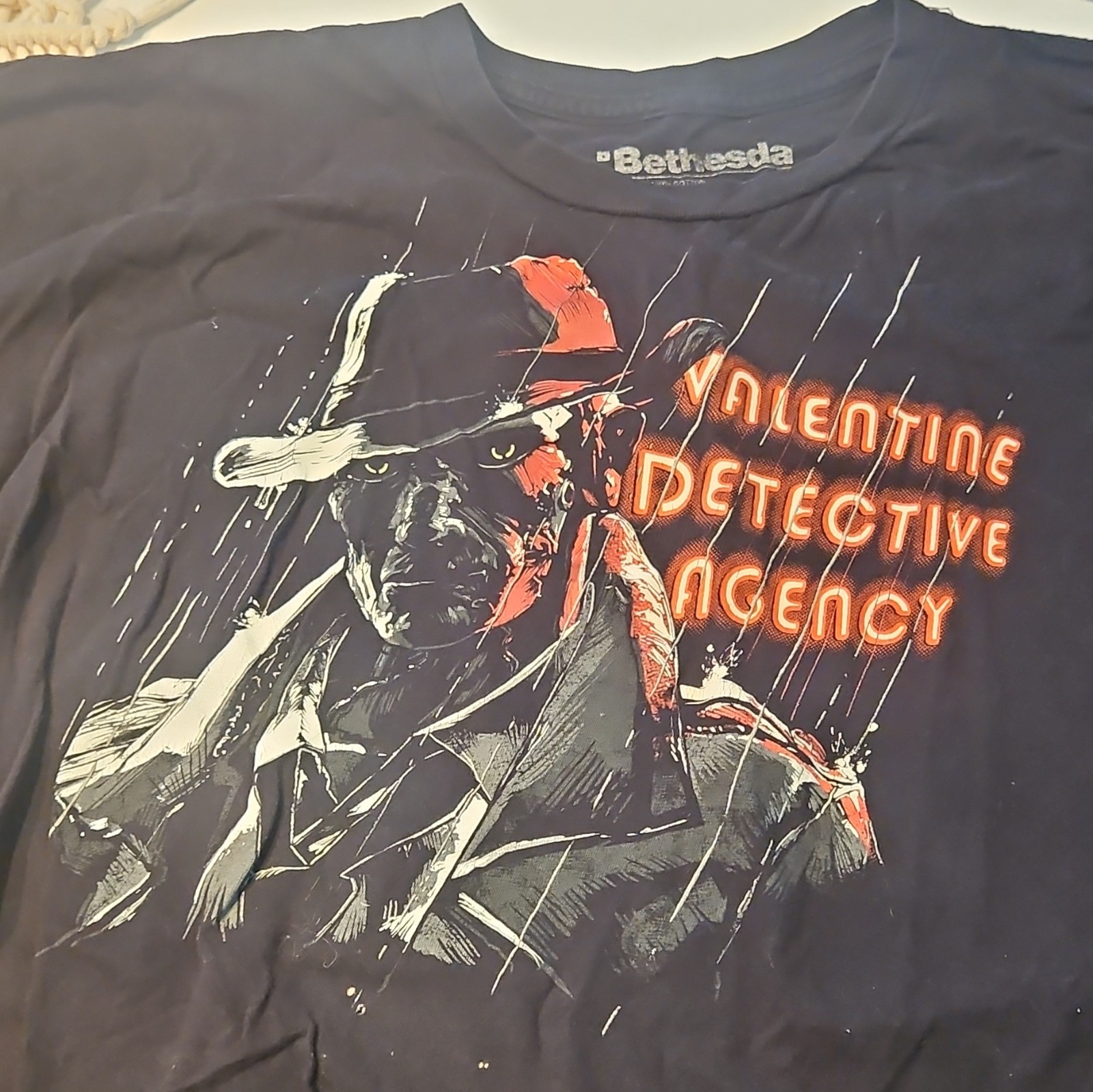 Vintage Limited Bethesda Fallout Nick Valentine Detective Agency Graphic T-Shirt
