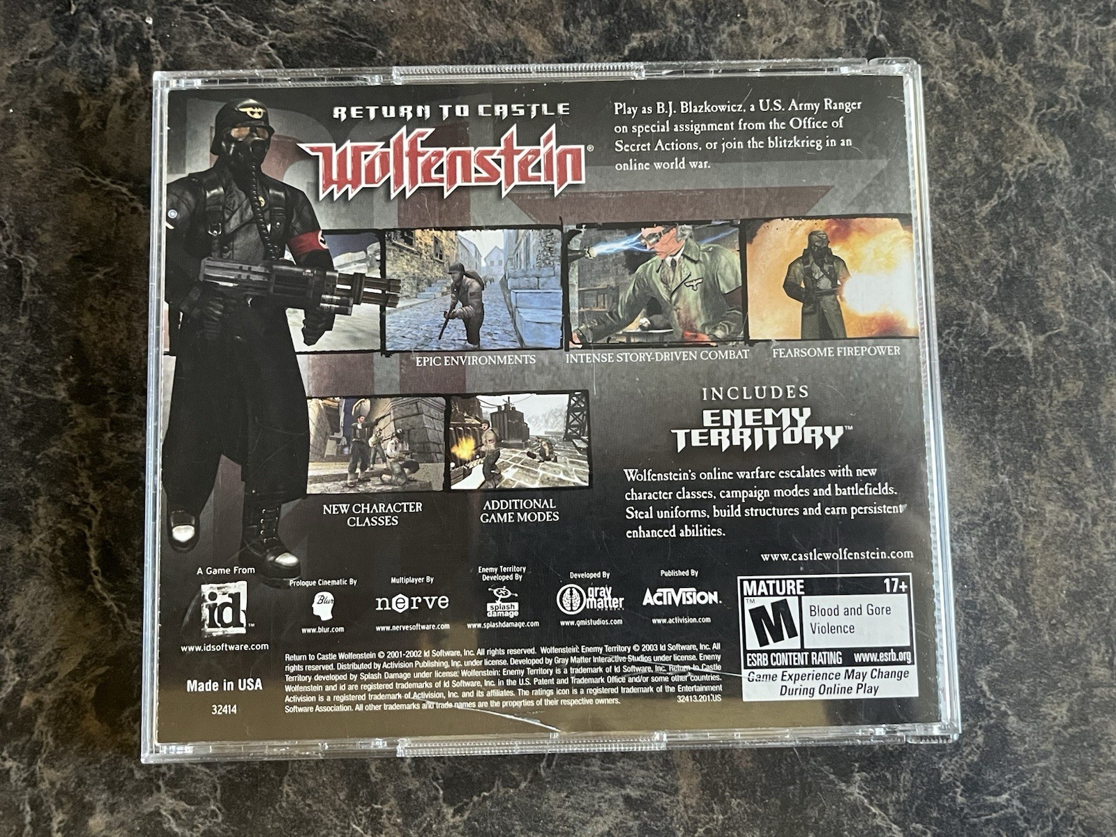 Untested Return To Castle Wolfenstein Platinum Edition W/ Enemy Territory Win PC