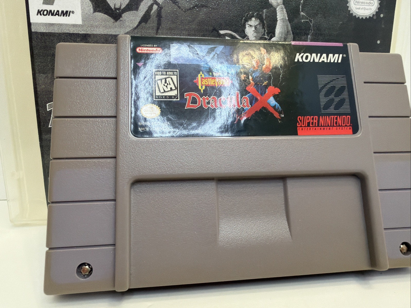 Castlevania Dracula X Super Nintendo Game SNES Authentic w/Collector Case