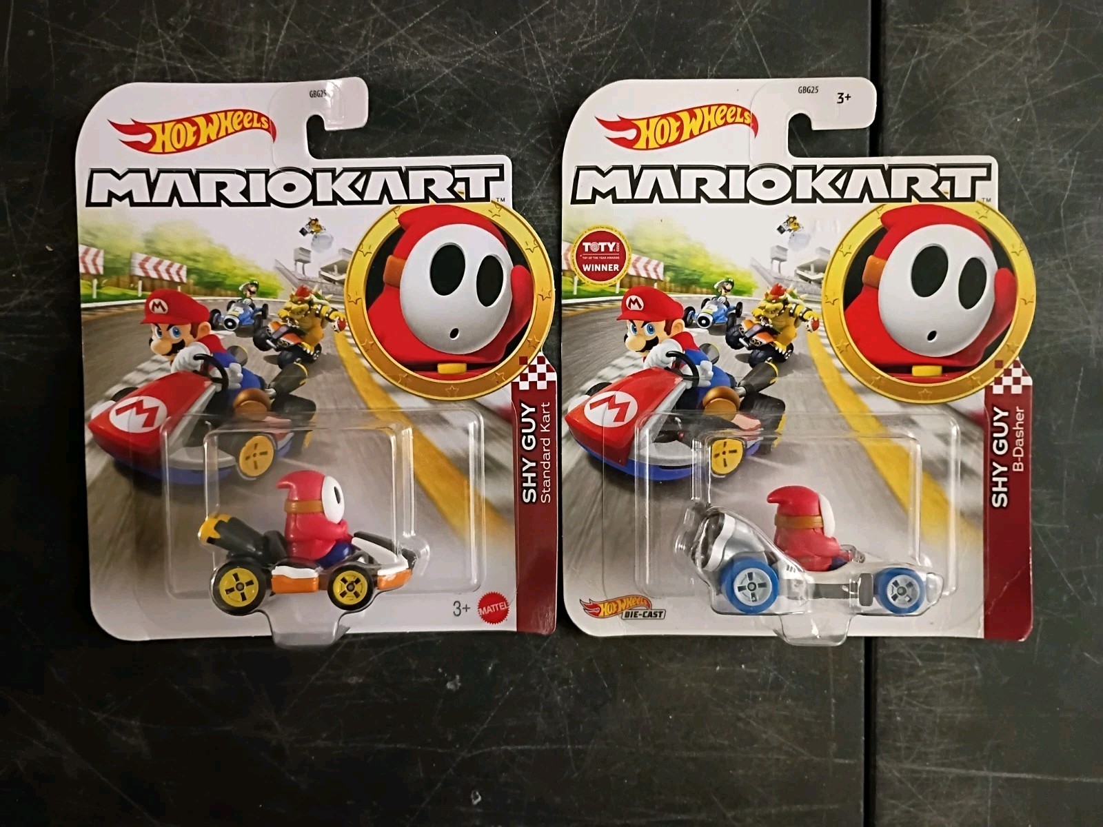 19-PK SUPER MARIO KART Hot Wheels Lot Dry Bones Waluigi Tanooki Peach Luigi Toad