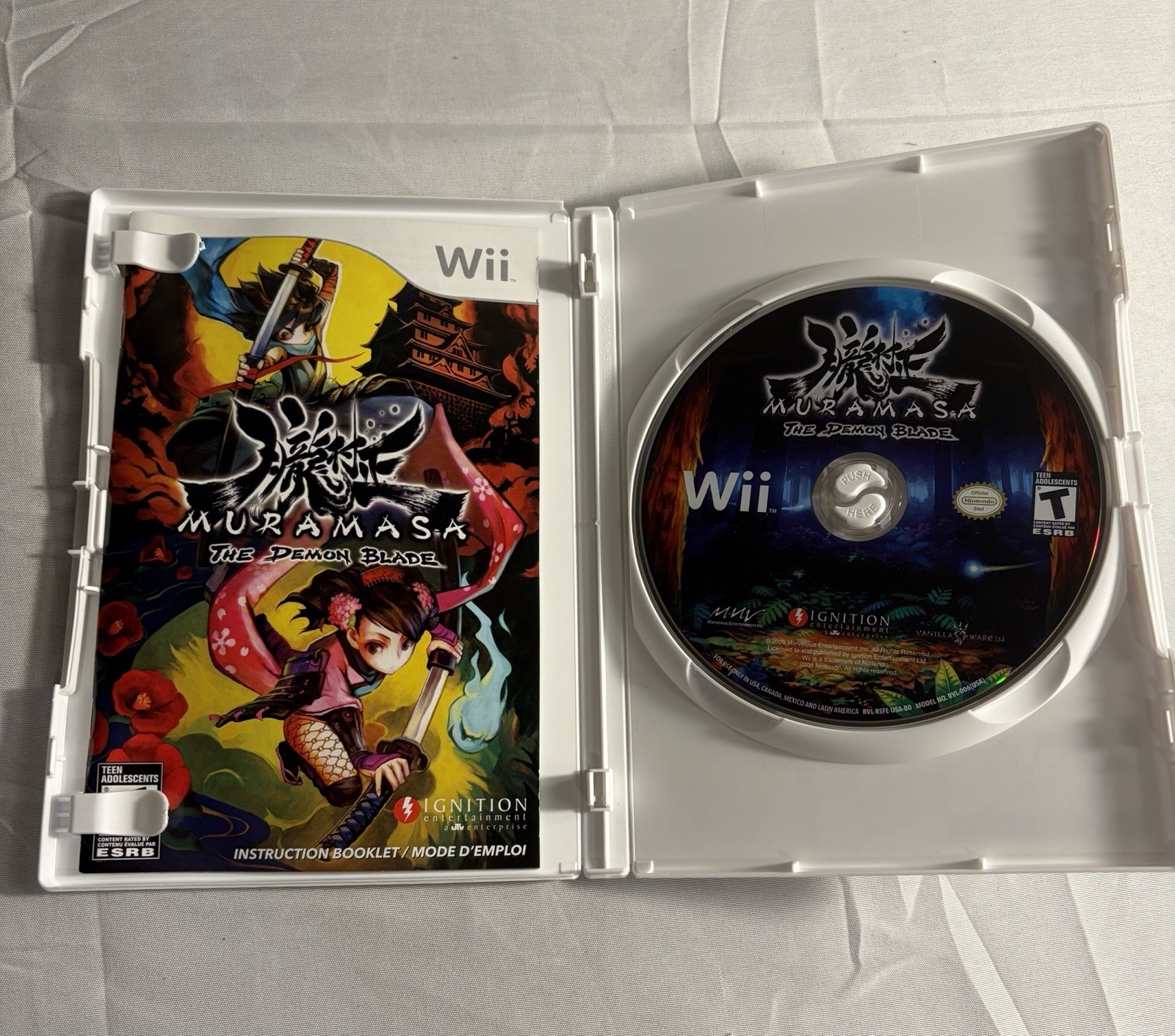 Muramasa: The Demon Blade (Nintendo Wii, 2009) CIB Complete Excellent Condition