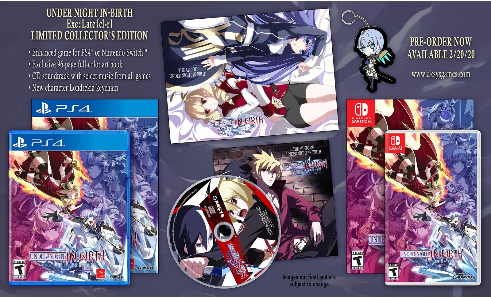 Under Night In-Birth Exe: Late[Cl-R] – PlayStation 4 Collectors Edition