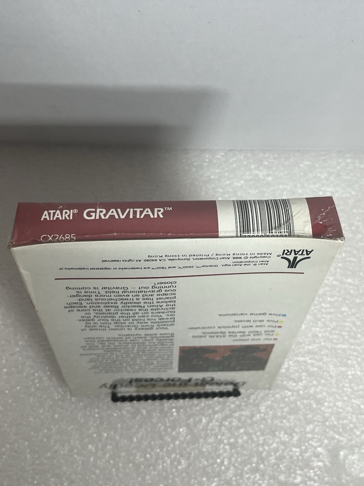 Atari 2600 Gravitar 1988 (Hong Kong) Factory Sealed – Hangtag & Price Tag,”