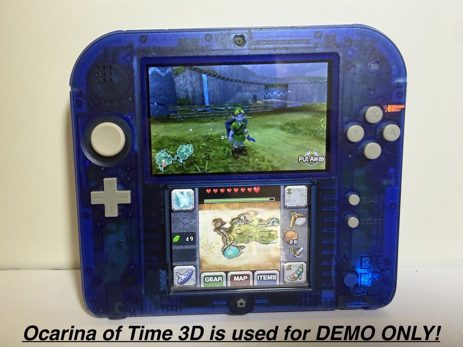 Crystal Blue Nintendo 2DS Handheld Console w/ Charger (2014 Toys R Us Exclusive)