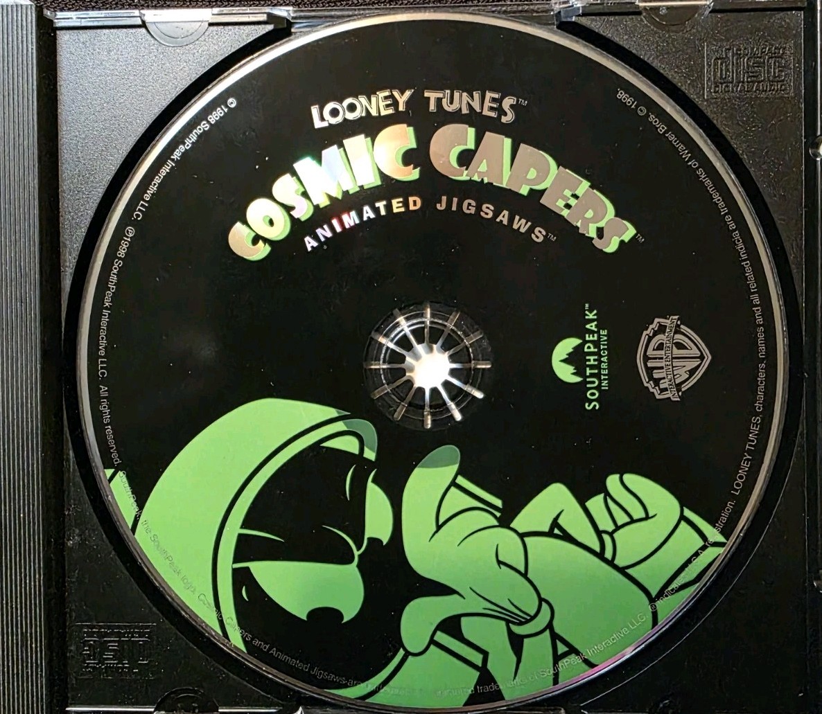 Looney Tunes Cosmic Capers Animated Jigsaws PC CD-ROM 1998 Marvin Martian