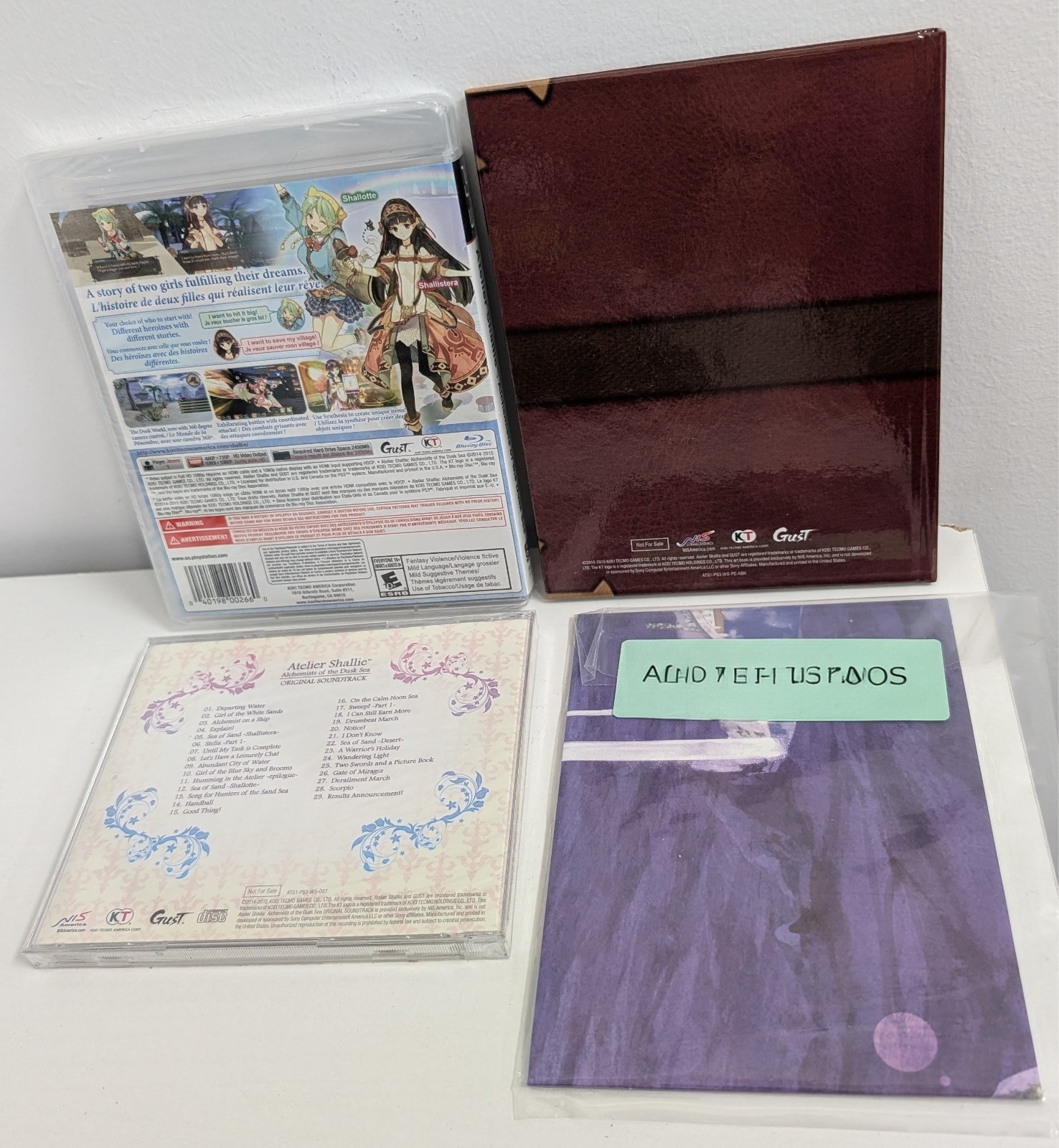 Atelier Shallie Alchemists of the Dusk Sea Limited Edition Sony PlayStation PS3