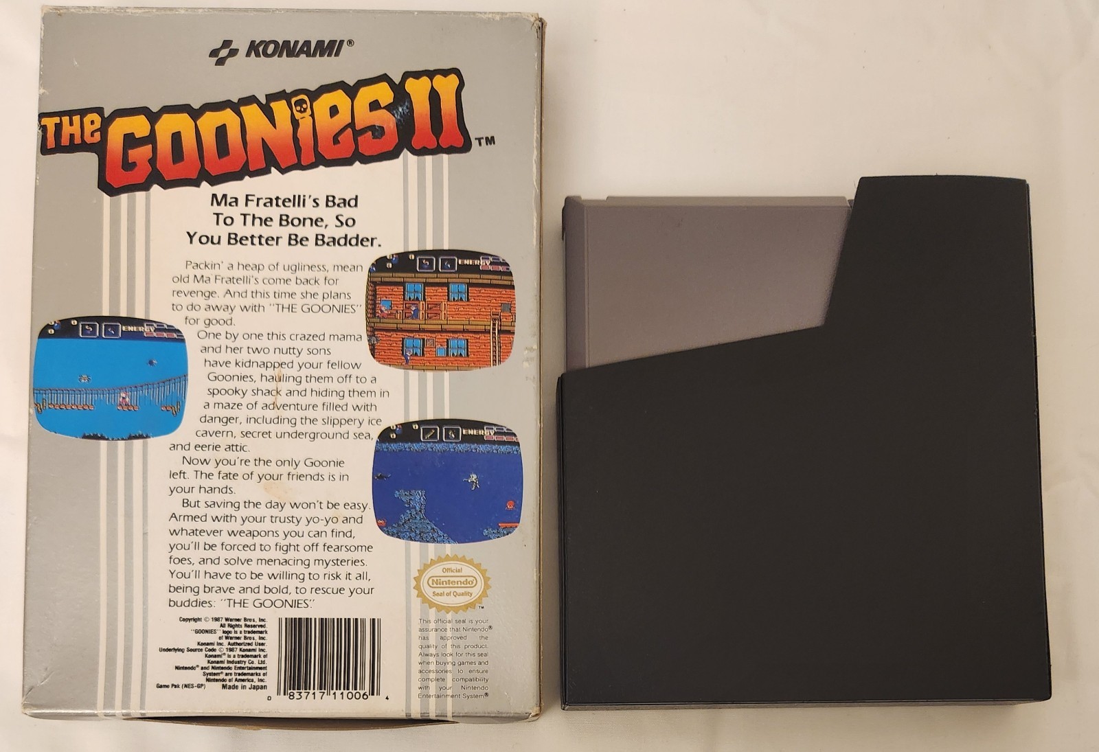 THE GOONIES 2 (1987) NES NINTENDO GAME CIB IN GREAT CONDITION