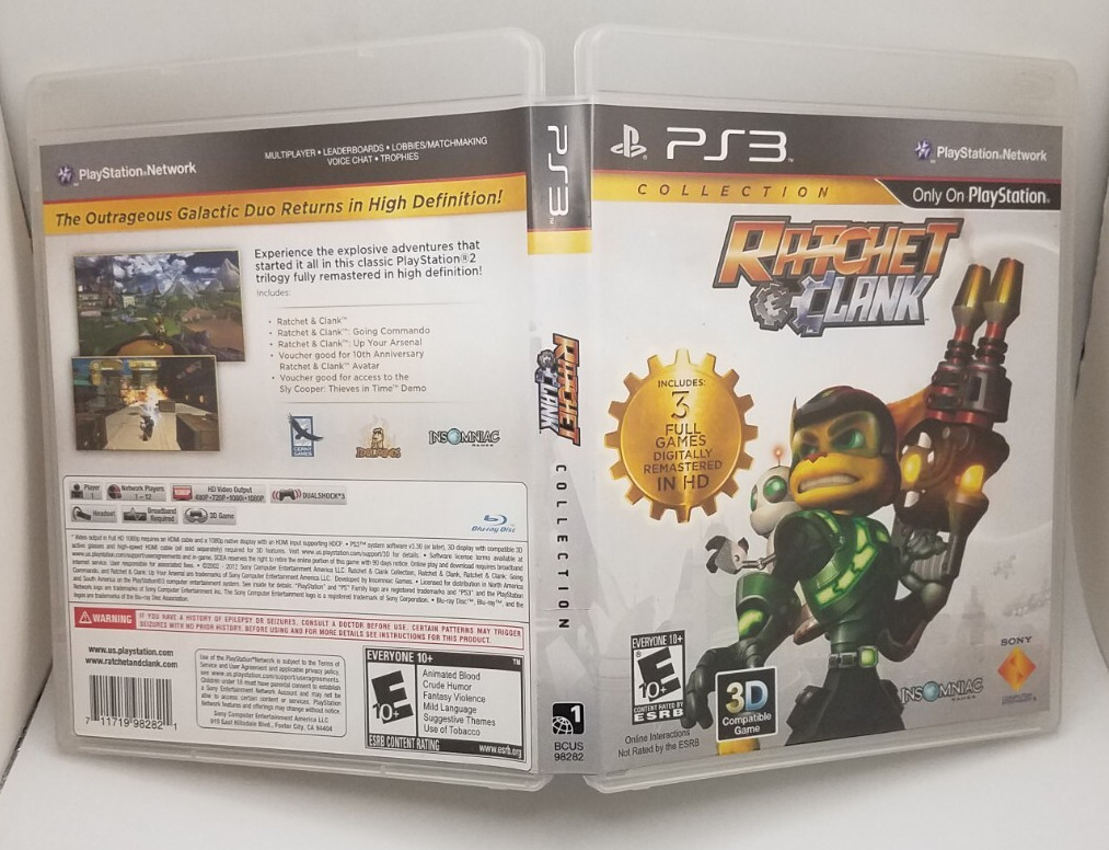 Ratchet & Clank Collection PS3 (Sony PlayStation 3, 2012)