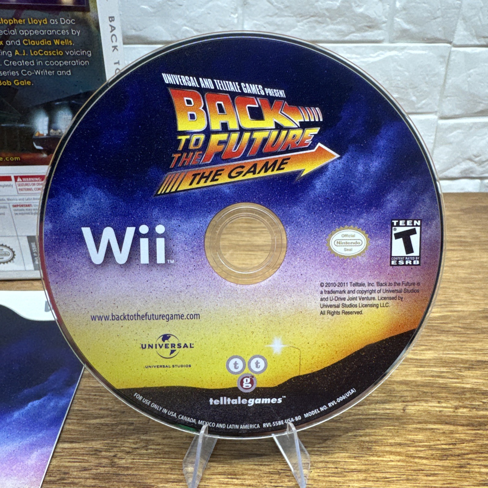 Back To The Future The Game (Nintendo Wii, 2011) CIB Refurbished Tested Free S/H