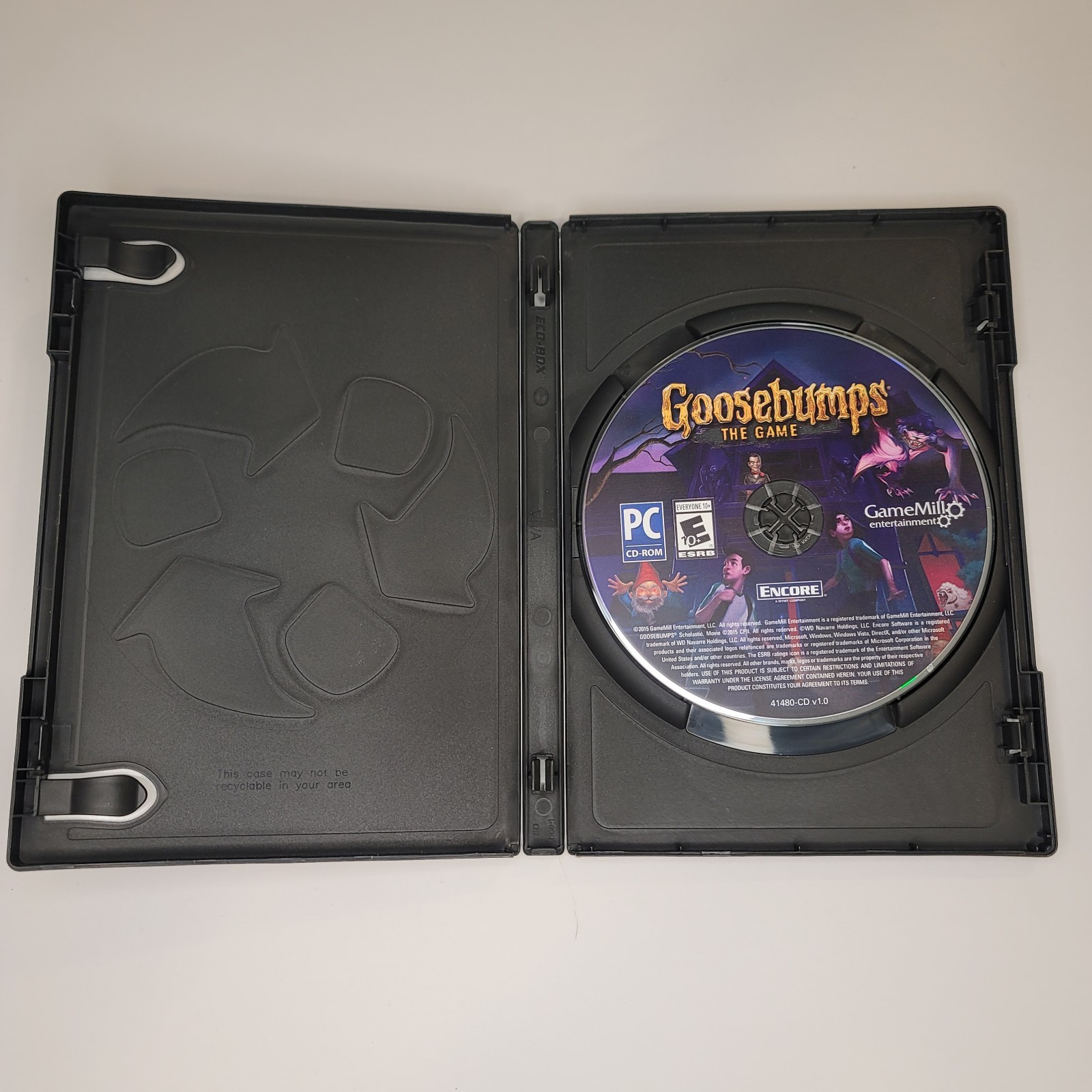 Goosebumps The Game PC CD-ROM Window 7 8 10 R.L. Stine Monster UNTESTED AS IS