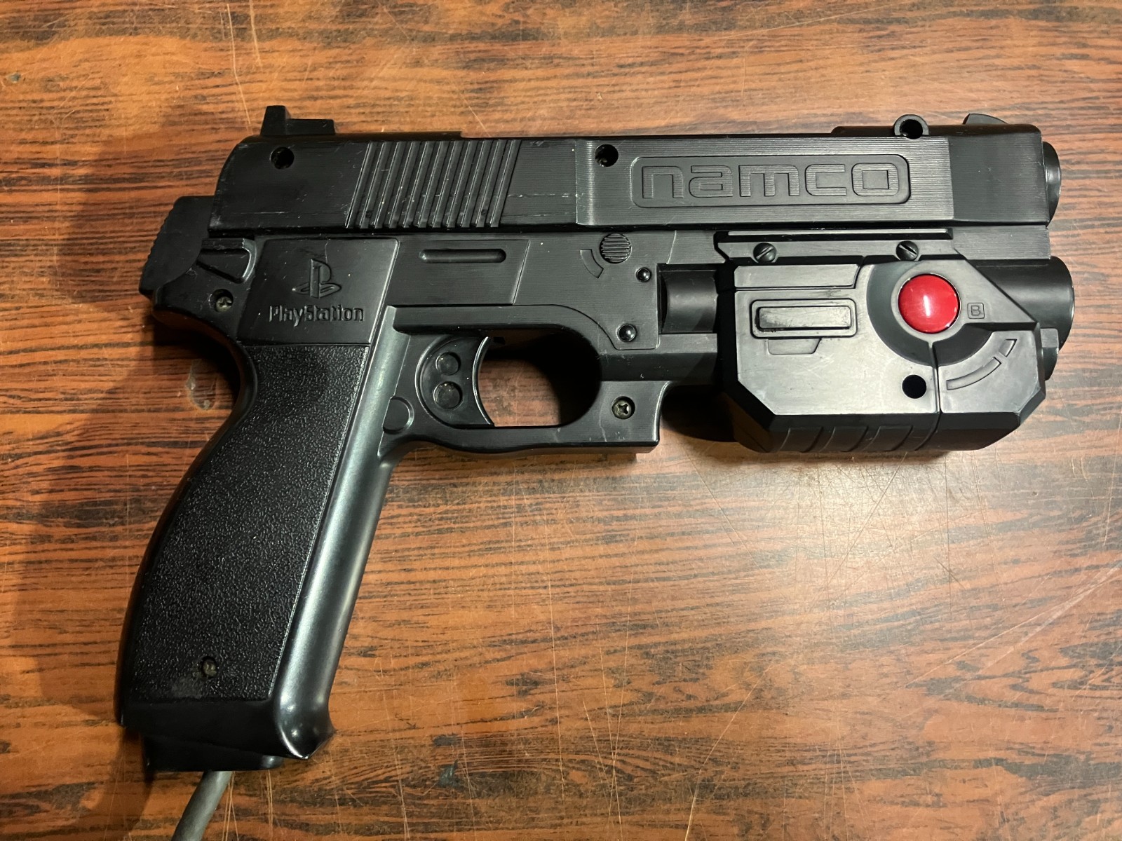Guncon Light Gun Controller Playstation PS1 Namco Black G-Con NPC-103 Tested B96