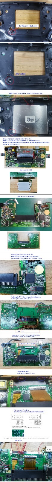 Back Light Backlight LCD Screen Kit For SEGA Game Gear Console For SEGA GG