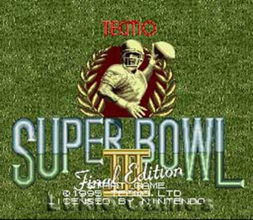 Tecmo Super Bowl III 3 – SNES Super Nintendo Game