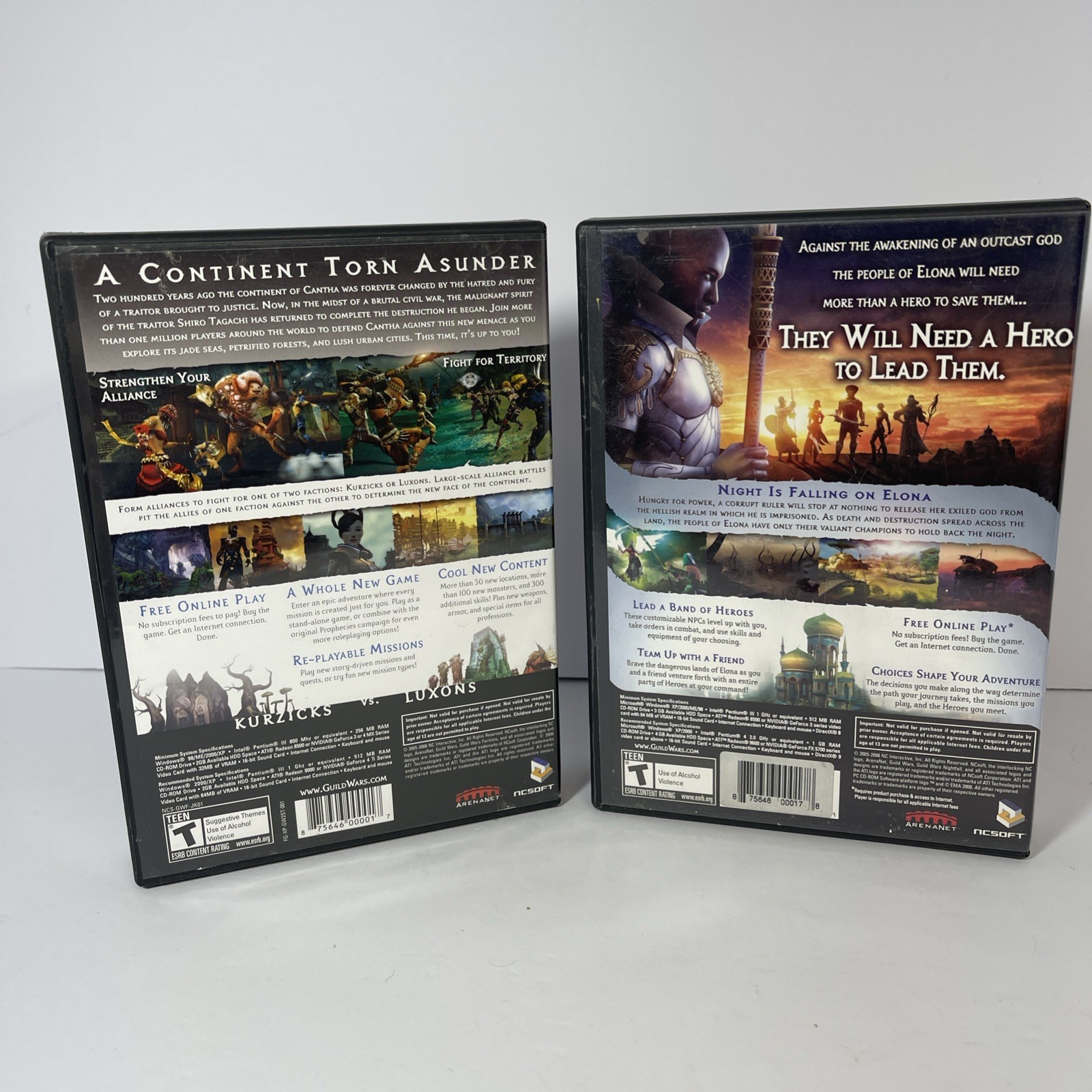 2 Guild Wars PC CD-ROM Factions And Nightfall