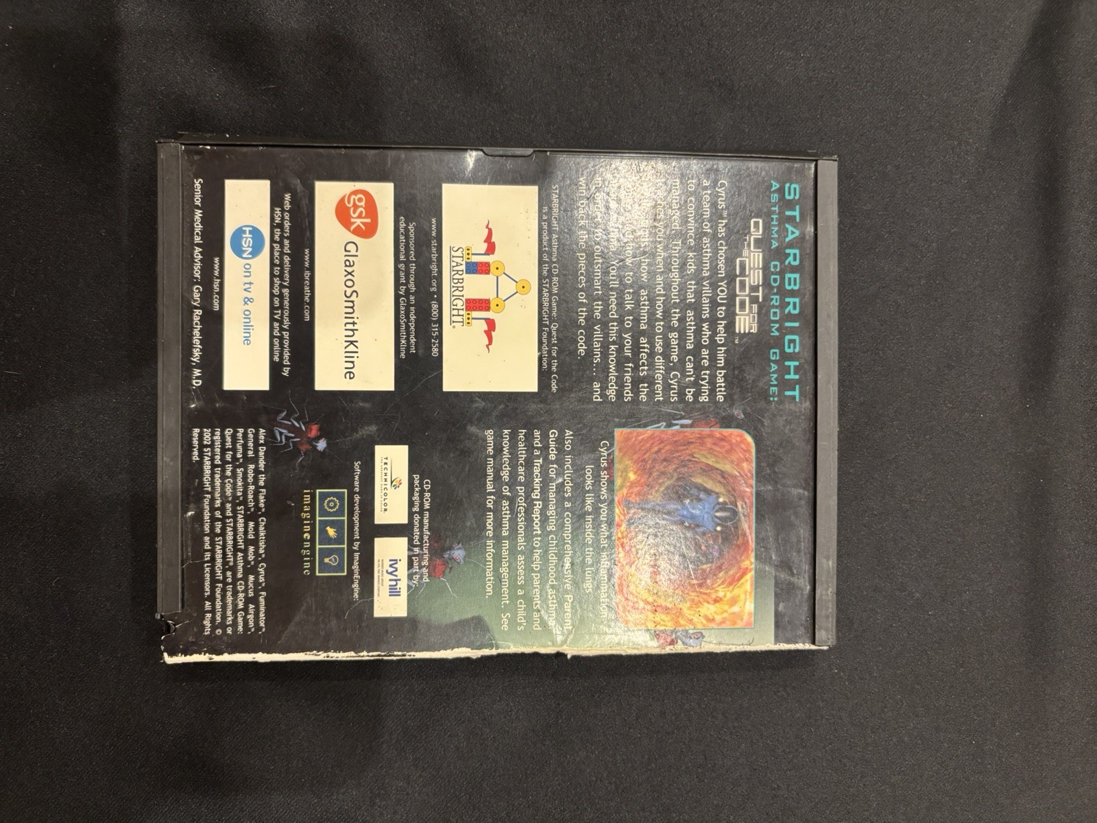 Quest For The Code Starbright Asthma PC CD-ROM Game Rare Brand New Sealed 2002