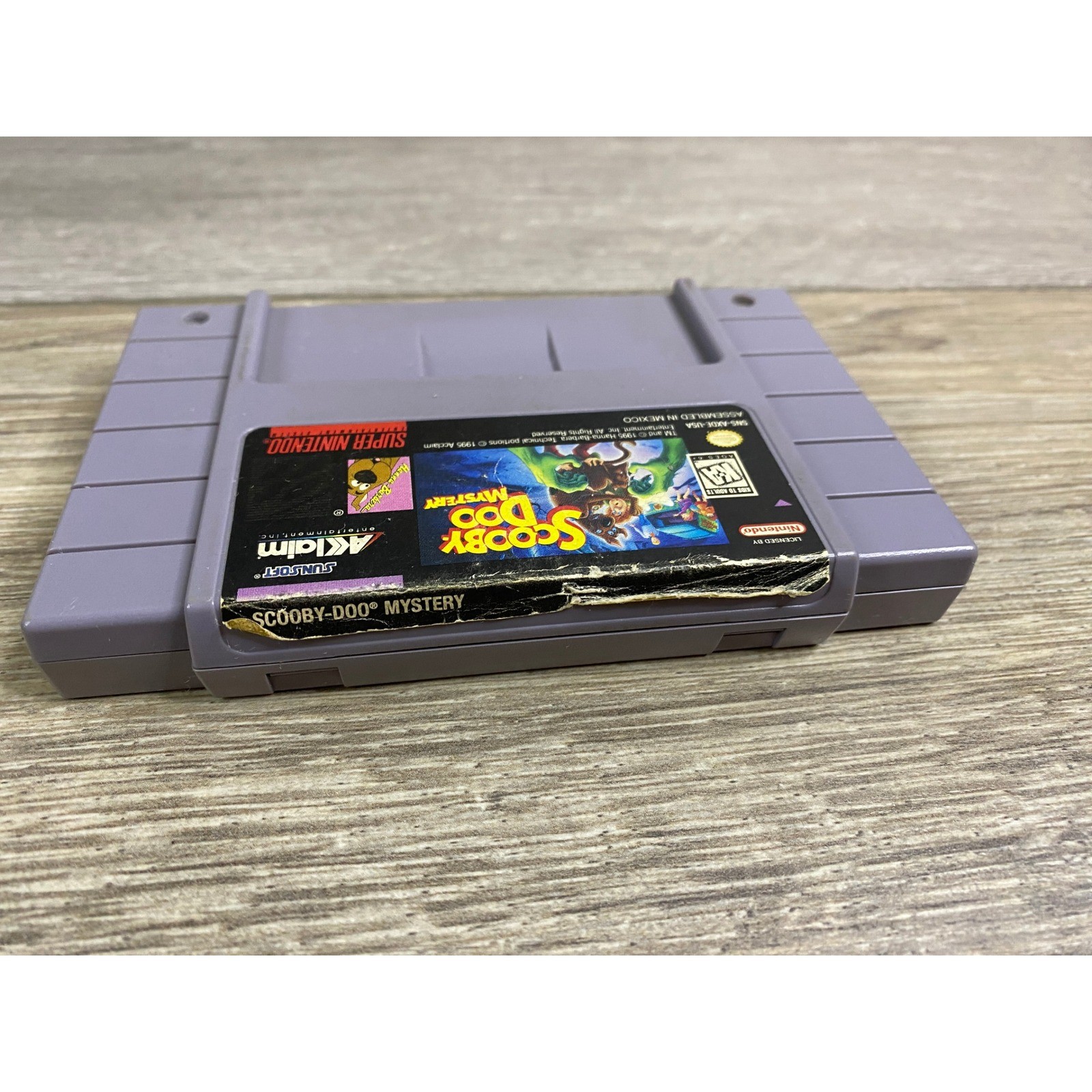 Scooby-Doo Mystery Nintendo Super NES SNES 1995 Sunsoft Acclaim SNS-AXDE-USA