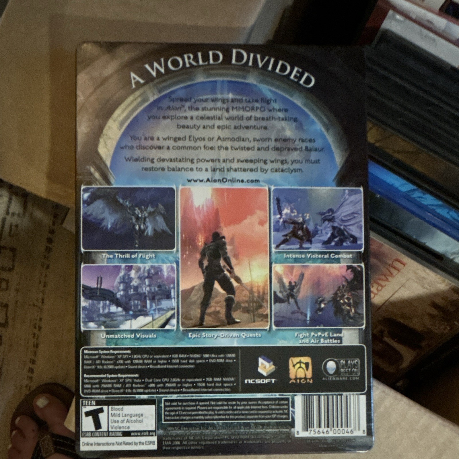 NCsoft Aion (PC 2009) MMORPG Role Playing T-Teen NTSC-U/C Online Play