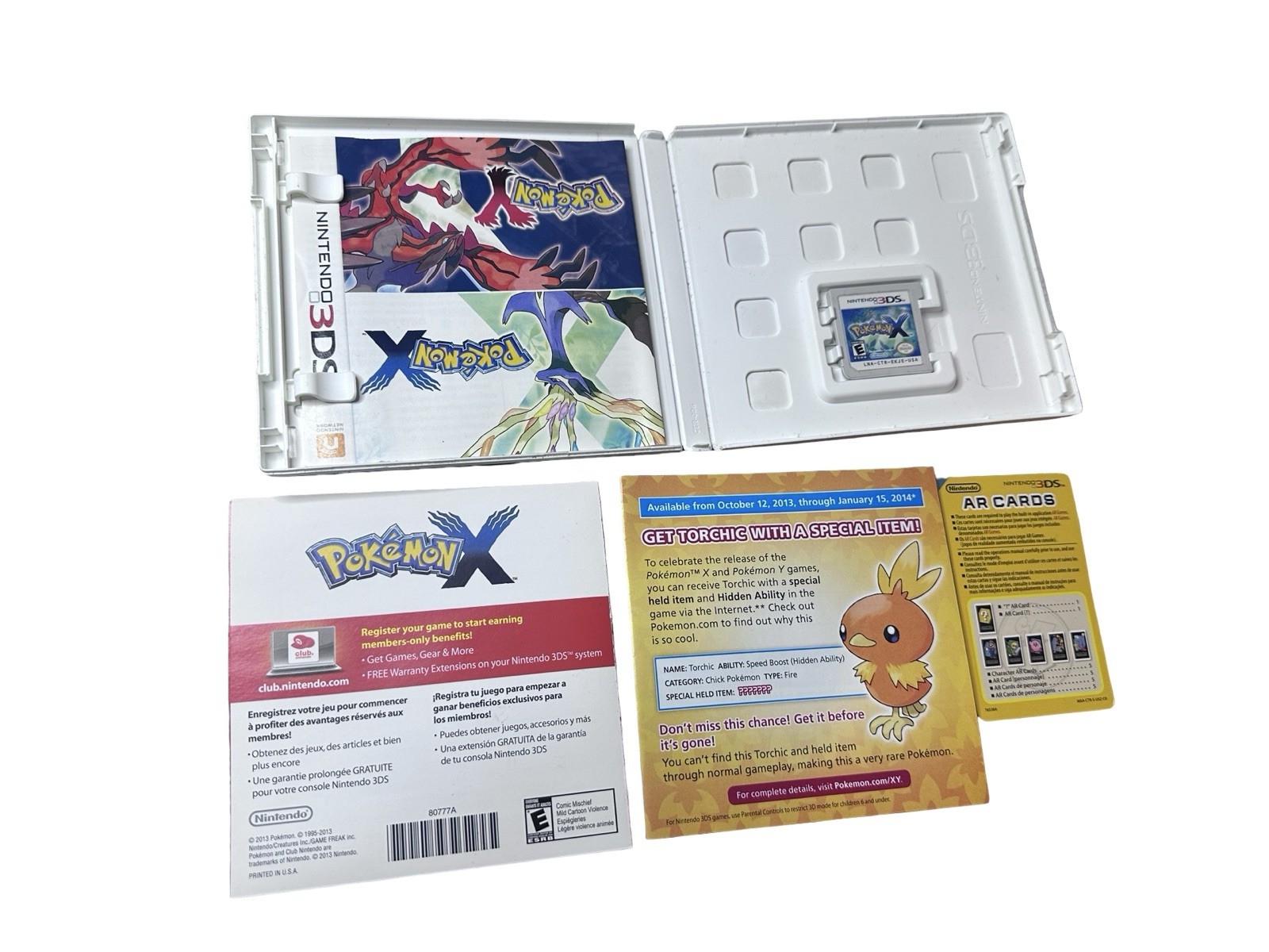 Pokémon X Nintendo 3DS – Authentic Complete CIB w/All Manuals