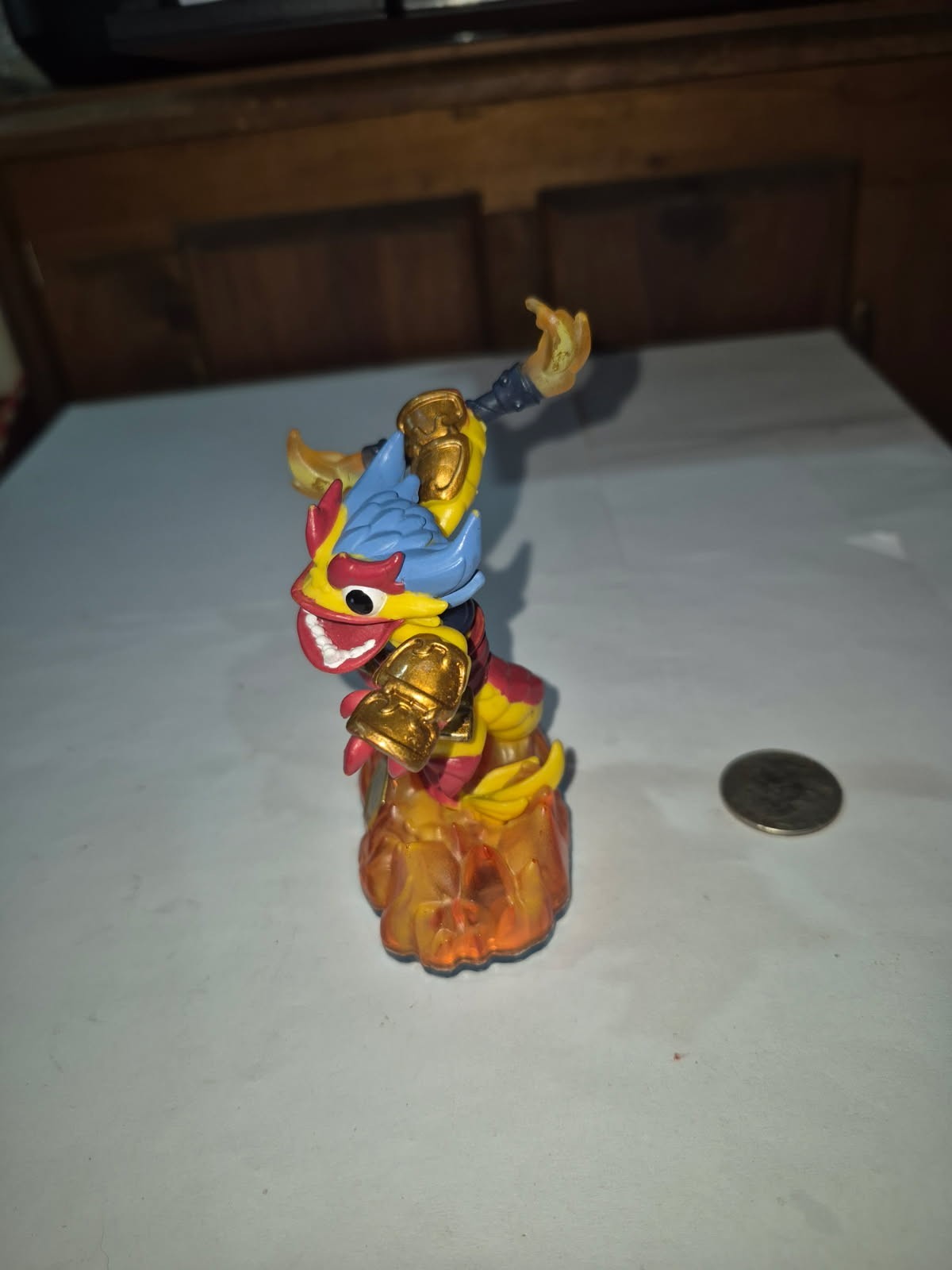 Skylanders Swap Force FIRE KRAKEN 2013 Blue Base 84799888 Swappable Figure DRS4